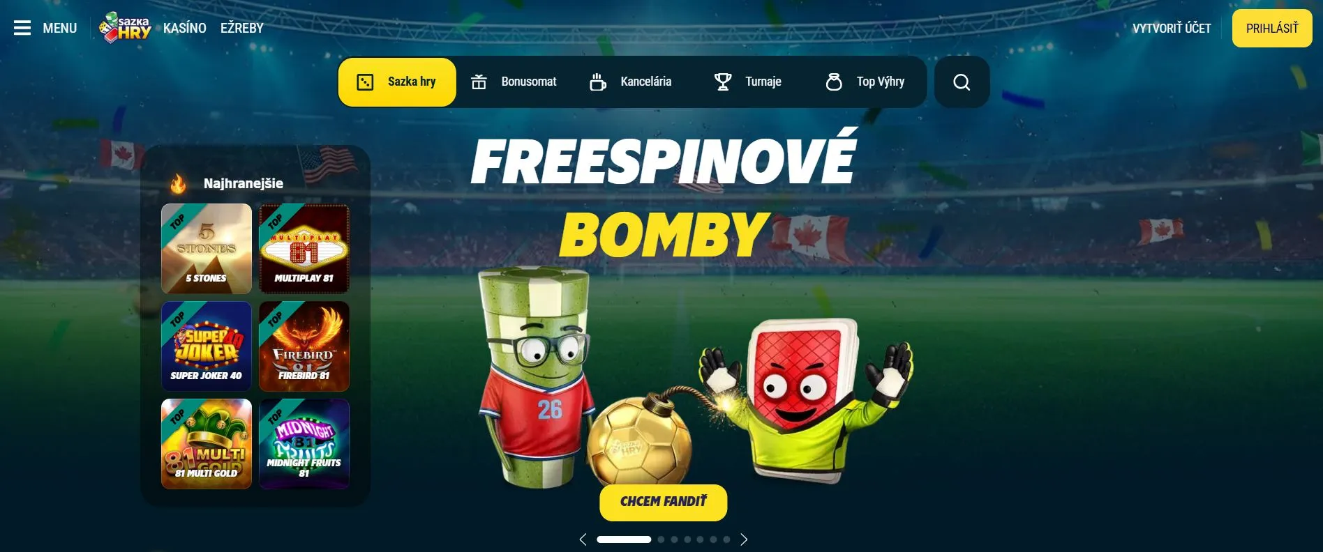 seznam českých online kasin Sazka-Hry